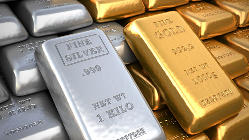 prices of silver and gold
