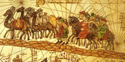 ancient illustration of gold trade