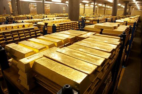 pallets of gold blocks