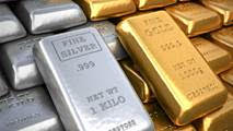 silver and gold bars